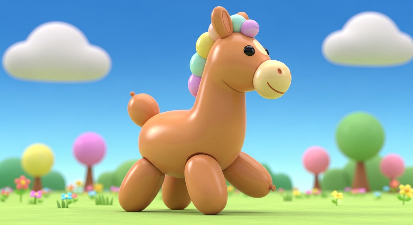 Tall Balloon Horse Profile